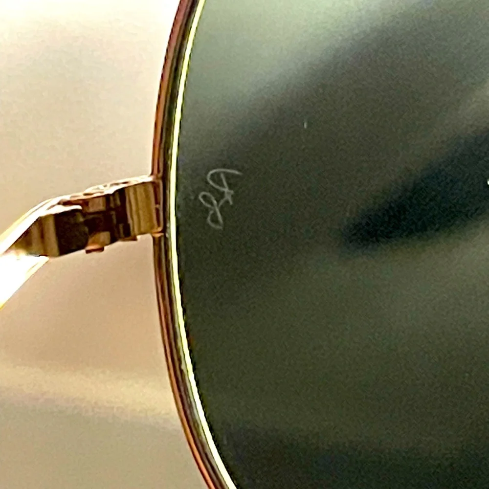 🆕 Ray-Ban RB3561 THE GENERAL Custom Sunglasses. Gold Frame, Polarized Green Lens - Picture 15 of 16